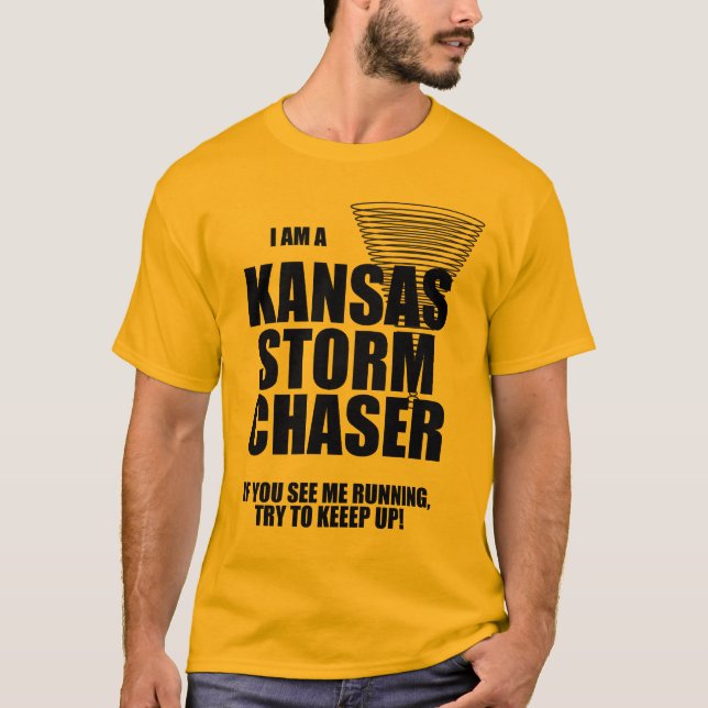 Camiseta Kansas Tornado Storm Chaser (Anverso)