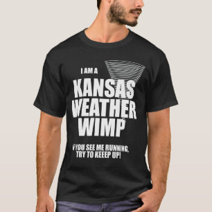 Camiseta Kansas Tornado Weather Wimp Dark T shirt