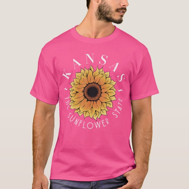 Camiseta Kansashe Sunflower State America USA Kansasian fun (Anverso)