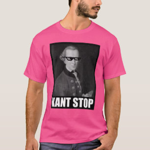 Camiseta Kant Stop Meme diciendo Filosofía de las gafas de 