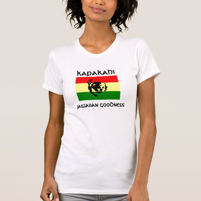 Camiseta kapakahi, calidad jawaiian (Anverso)