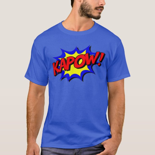 Camiseta KAPOW COMIC CARTOON SUPER HERO STYLE family (Anverso)