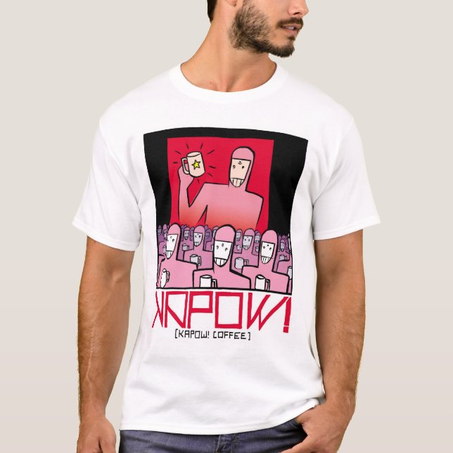Camiseta ¡Kapow! Minions del café (Anverso)