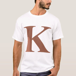 Camiseta Kappa - Letra griega marrón K