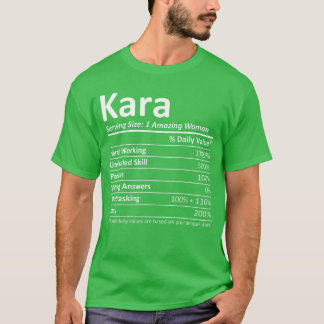 Camiseta KARA Nutrition Personalized Name Funny Christmas G