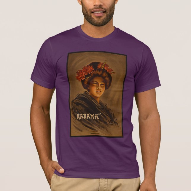 Camiseta Karama: Actriz japonesa Romance Geisha (Anverso)