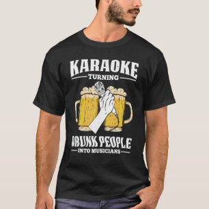 Camiseta Karaoke convirtiendo a los ebrios en músicos