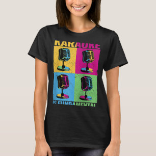 Camiseta Karaoke es música colorida fundamental para el mic
