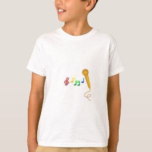 Camiseta Karaoke feliz de la música del canto