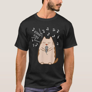 Camiseta Karaoke Kawaii Kitty Cute canta Kawaii Cat Micro