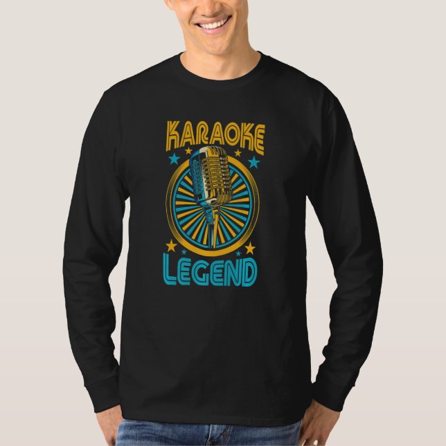 Camiseta Karaoke Legend Music Lover Gift Lip Syncing Singer (Anverso)