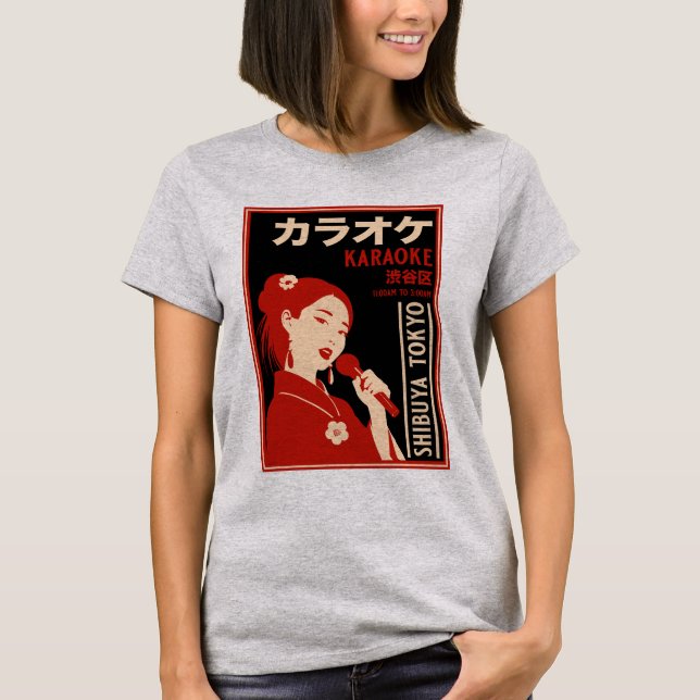 Camiseta Karaoke Shibuya Tokyo (Anverso)