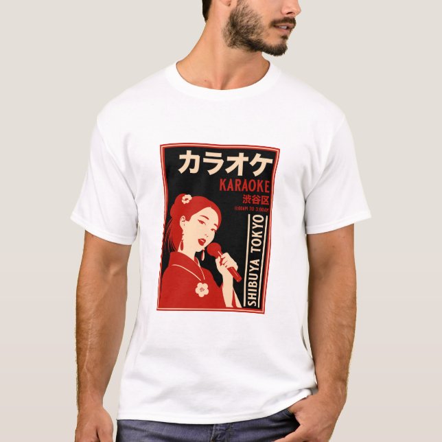 Camiseta Karaoke Shibuya Tokyo (Anverso)