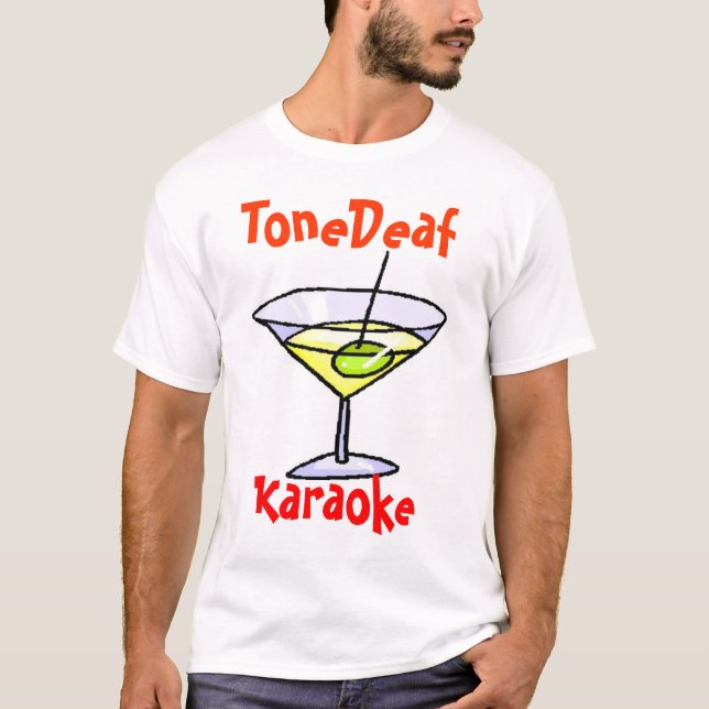 Camiseta Karaoke sin oído (Anverso)