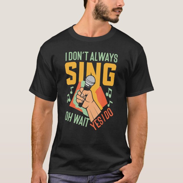 Camiseta Karaoke Singer Singing (Anverso)
