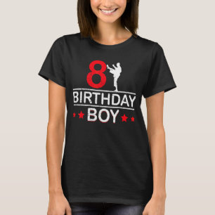 Camiseta Karate 8Ave de cumpleaños Taekwondo Niño de 8 años
