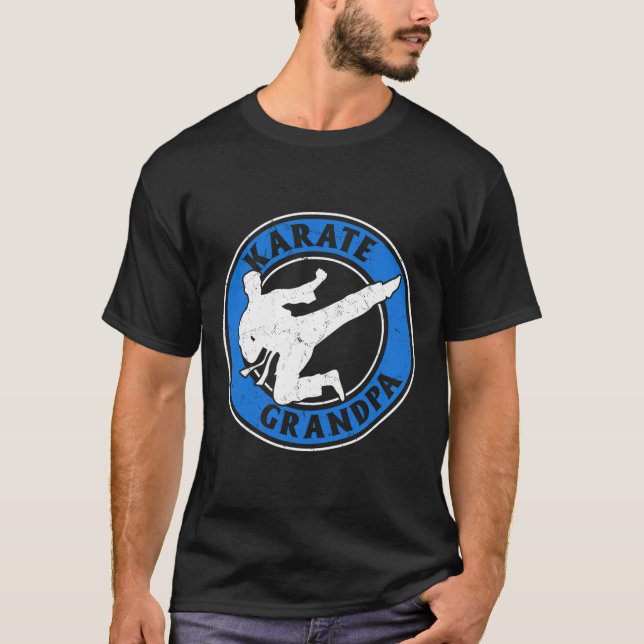 Camiseta Karate Abuelo Karate luchando contra el abuelo Kar (Anverso)
