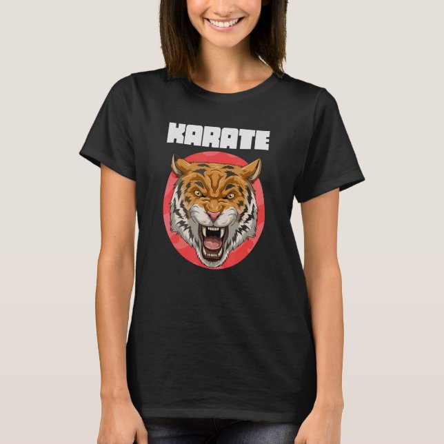 Camiseta Karate Angry Tiger (Anverso)