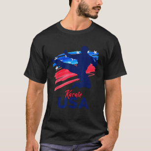 Camiseta Karate Apoya al equipo Estudiante Sensei bandera d