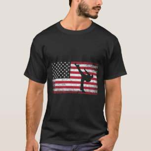 Camiseta Karate Artes Marciales 4 De Julio Bandera Estadoun