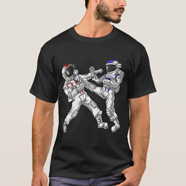 Camiseta Karate Astronauta Espacial (Anverso)