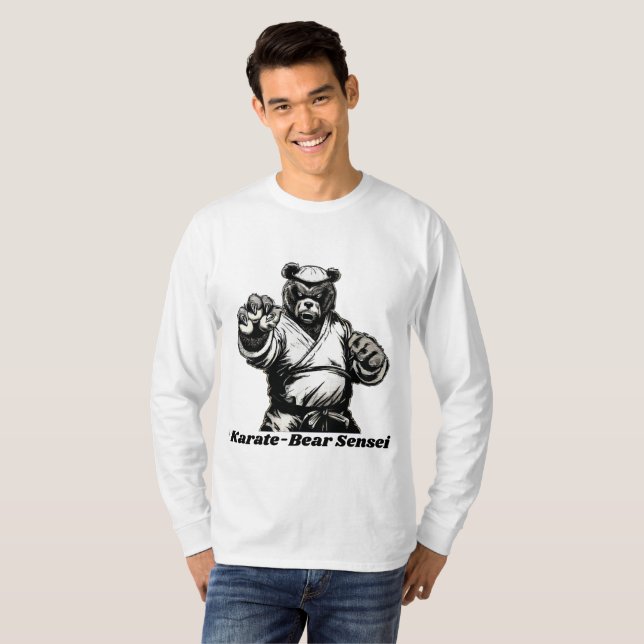 Camiseta "Karate-Bear Sensei" (Anverso completo)