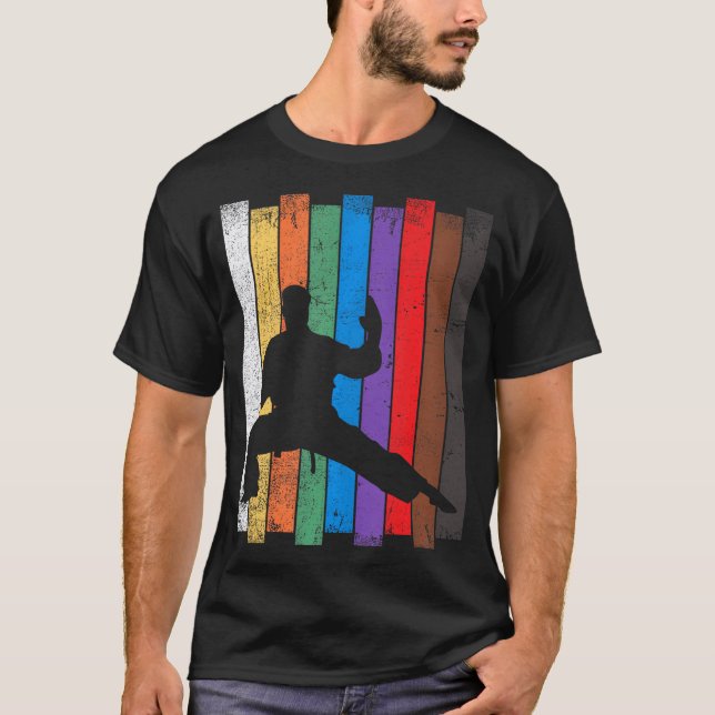 Camiseta Karate Bel Karate Silhouette Martial Arts (Anverso)