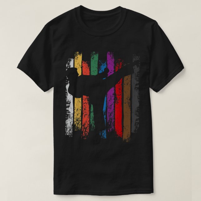 Camiseta Karate Belt Colores Silhouette Shirtdon, divertido (Diseño del anverso)