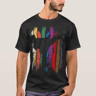 Camiseta Karate Belt Colores Silhouette Shirtdon, divertido