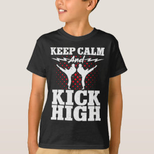 Camiseta Karate Black Belt Gi Uniform Mantén La Calma Y Pat
