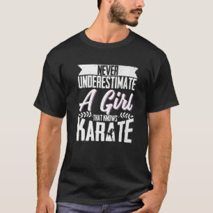Camiseta Karate Black Belt Gi Uniform nunca subestima una