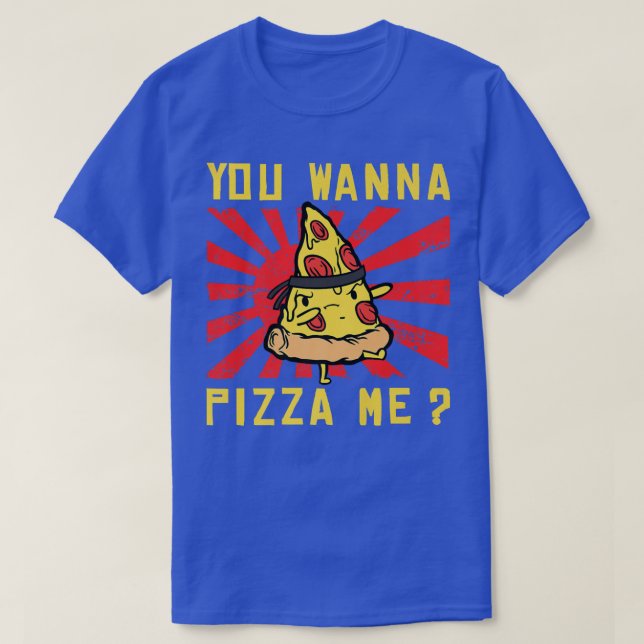 Camiseta Karate Black Belt Gi Uniform Quieres Pizza Me  (Diseño del anverso)