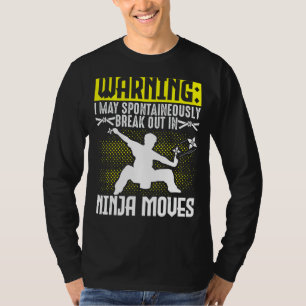 Camiseta Karate Black Belt Gi Uniform Warning I May Spontai