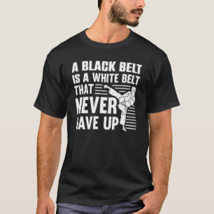 Camiseta Karate Black Belt Para Hombres Taekwondo Judo Com