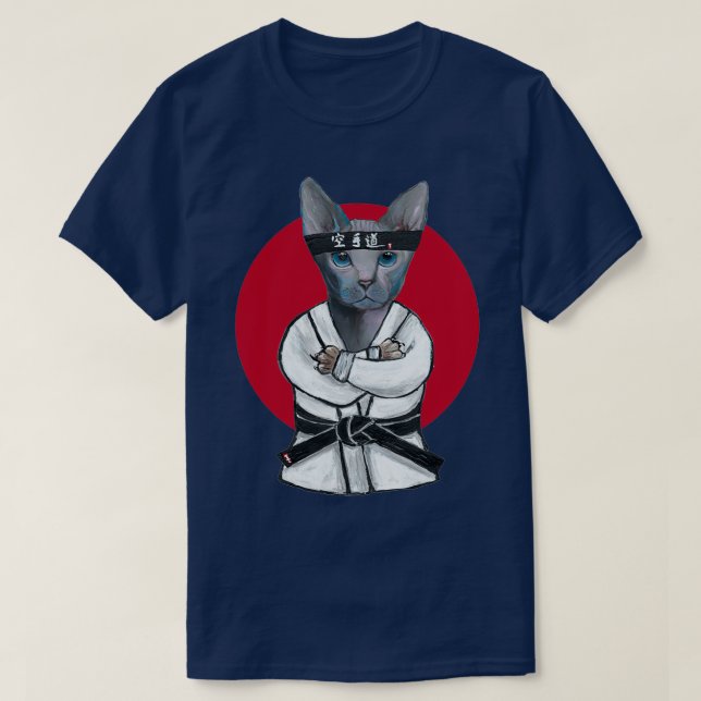 Camiseta Karate Cat (Diseño del anverso)