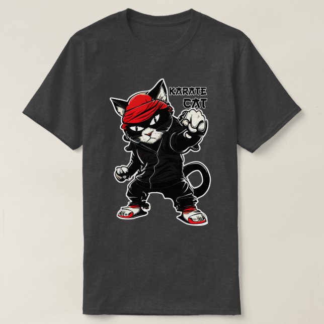 Camiseta Karate Cat (Diseño del anverso)