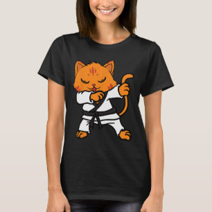 Camiseta Karate Cat Dab Dance Martial Arts Dabbing Compo Sp