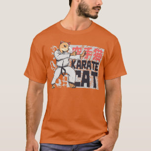 Camiseta Karate Cat divertidas artes marciales Japón Okinaw
