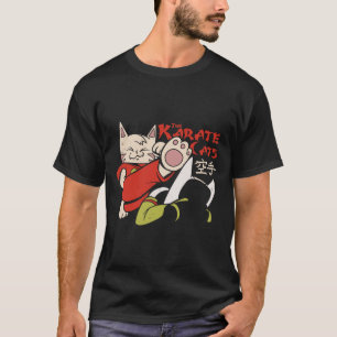 Camiseta Karate Cat Para Hombres Mujeres Niños