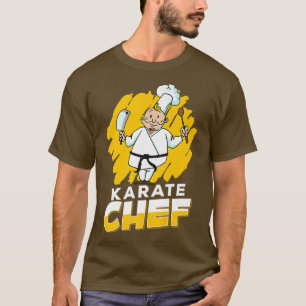 Camiseta Karate Chef Funny Cocinando Cocina ChefCarnicero A
