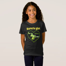 Camiseta Karate Chica Black Lime Yellow Modern Moda de moda