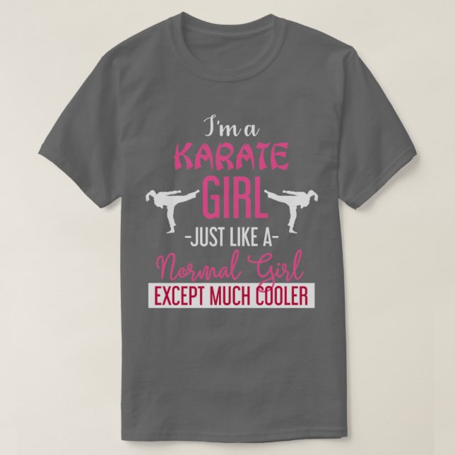 Camiseta Karate, Chica de Artes Marciales, luchador de Kara (Diseño del anverso)