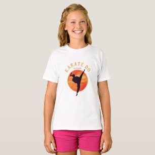 Camiseta Karate Chica Silhouette & Rising Sun Martial Arts