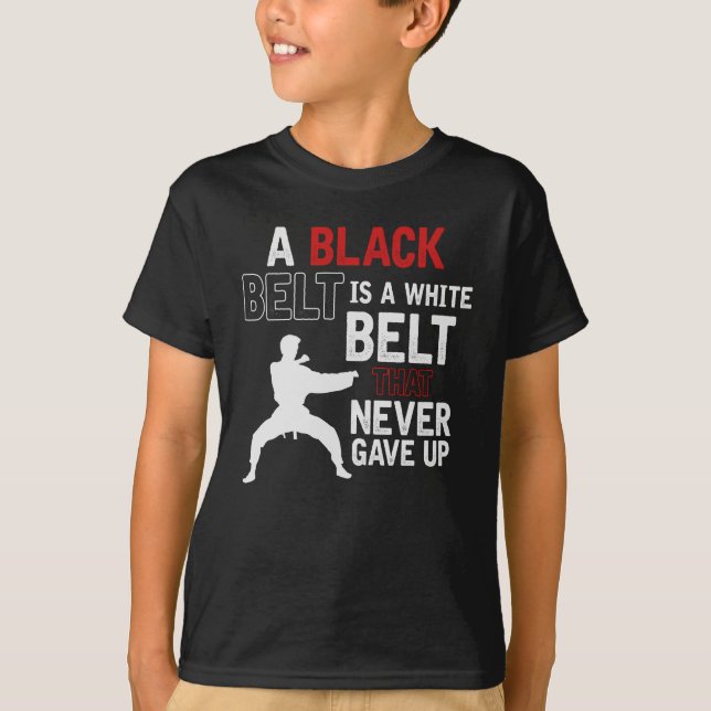 Camiseta Karate, cinturón negro (Anverso)