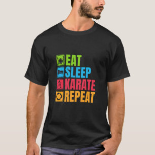 Camiseta Karate - Comer karate de sueño de repetición
