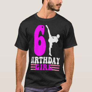 Camiseta Karate Cumpleaños Niños Taekwondo 6 cumpleaños