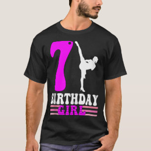 Camiseta Karate Cumpleaños Niños Taekwondo 7 Cumpleaños