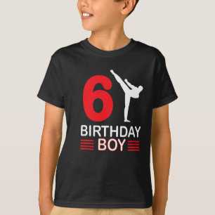 Camiseta Karate Cumpleaños Tee Boy Gira a los niños Taekwon