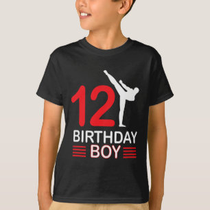 Camiseta Karate Cumpleaños Tee Boy Gira a los niños Taekwon