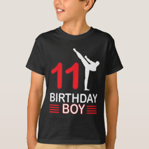 Camiseta Karate Cumpleaños Tee Boy Gira a los niños Taekwon